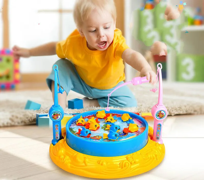 ocean play fishing games High quality electric music toys