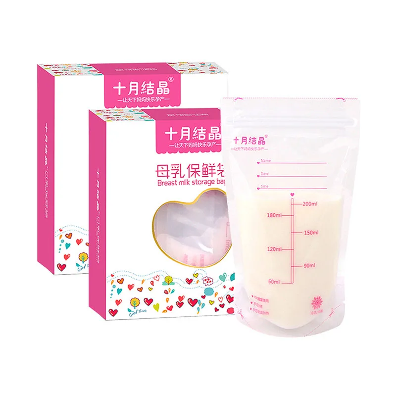 30Pcs BPA Free Pre sterilised Baby Breast Milk Storage Bags Double