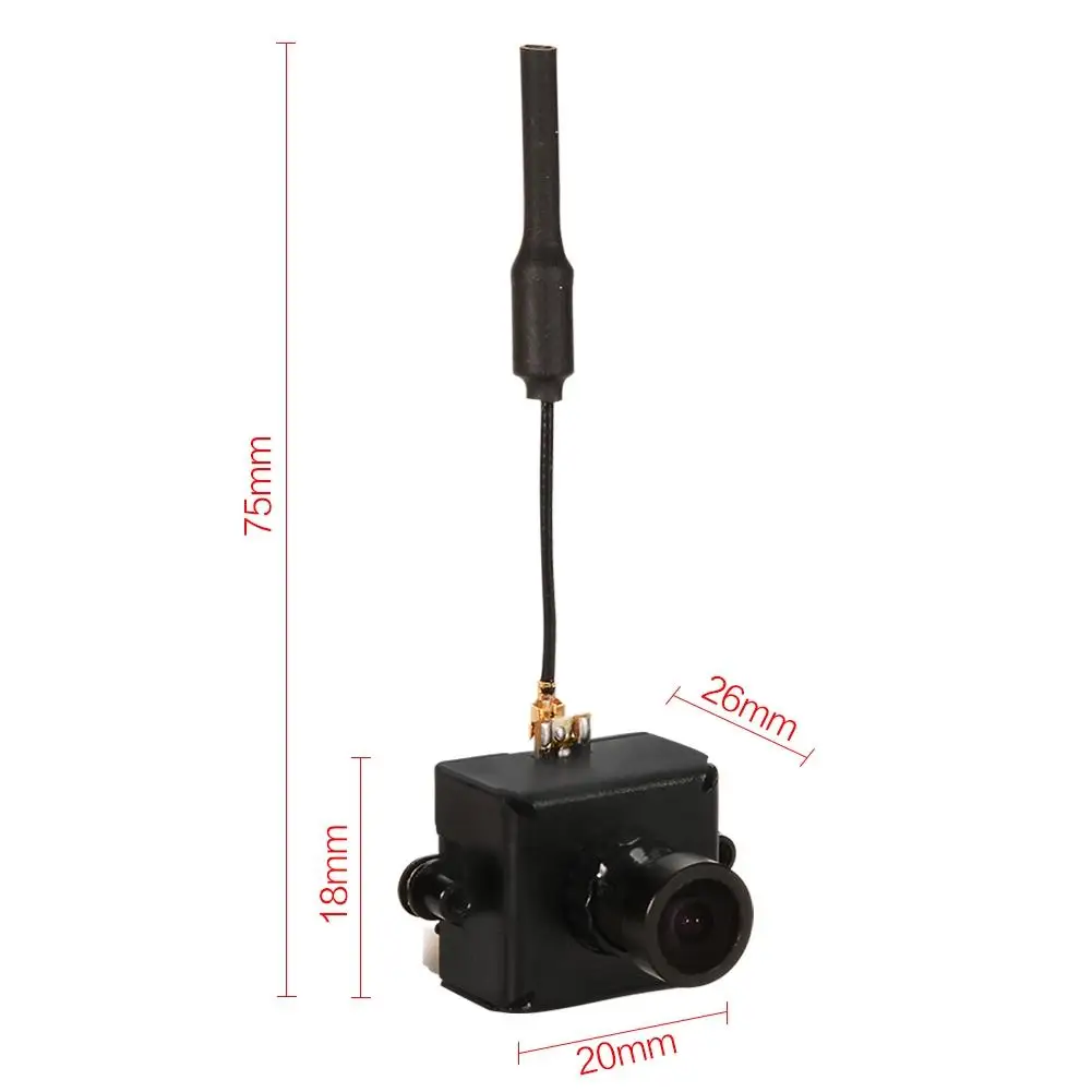 Камера LeadingStar 5 8G 40CH 25mW 1/3 cmos сенсор FPV Micro AIO с гибкой и съемной антенной для дрона