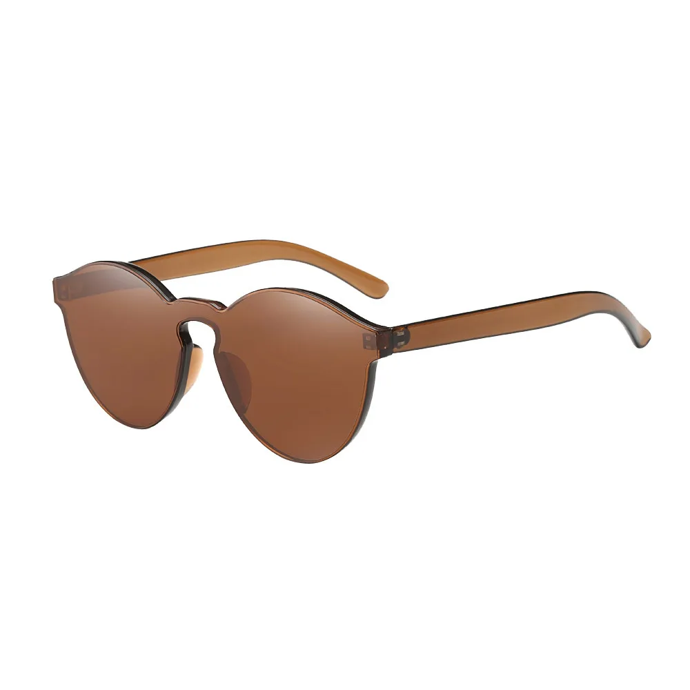 Женские Модные солнцезащитные очки "кошачий глаз", интегрированные УФ очки ярких цветов, защитные очки для автомобиля - Цвет: C
