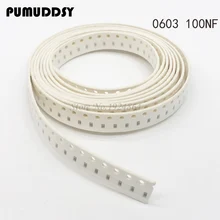 100pcs 100NF X7R Error 10% 50V 0603 104 SMD Thick Film Chip Multilayer Ceramic Capacitor