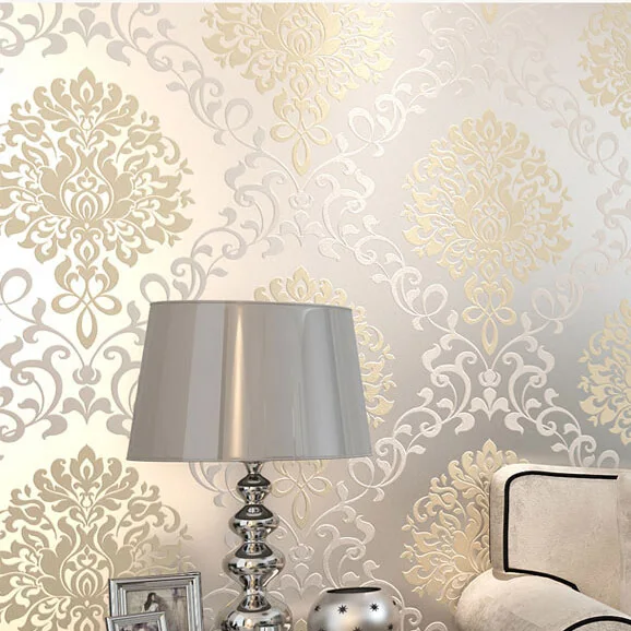 europe damask classical designs glitter wallpaper for wall in bedroom papel de parede 3d moderno - Designer Wall Papers europe damask classical designs glitter wallpaper for wall in bedroom papel de parede 3d moderno - Designer Wall Papers