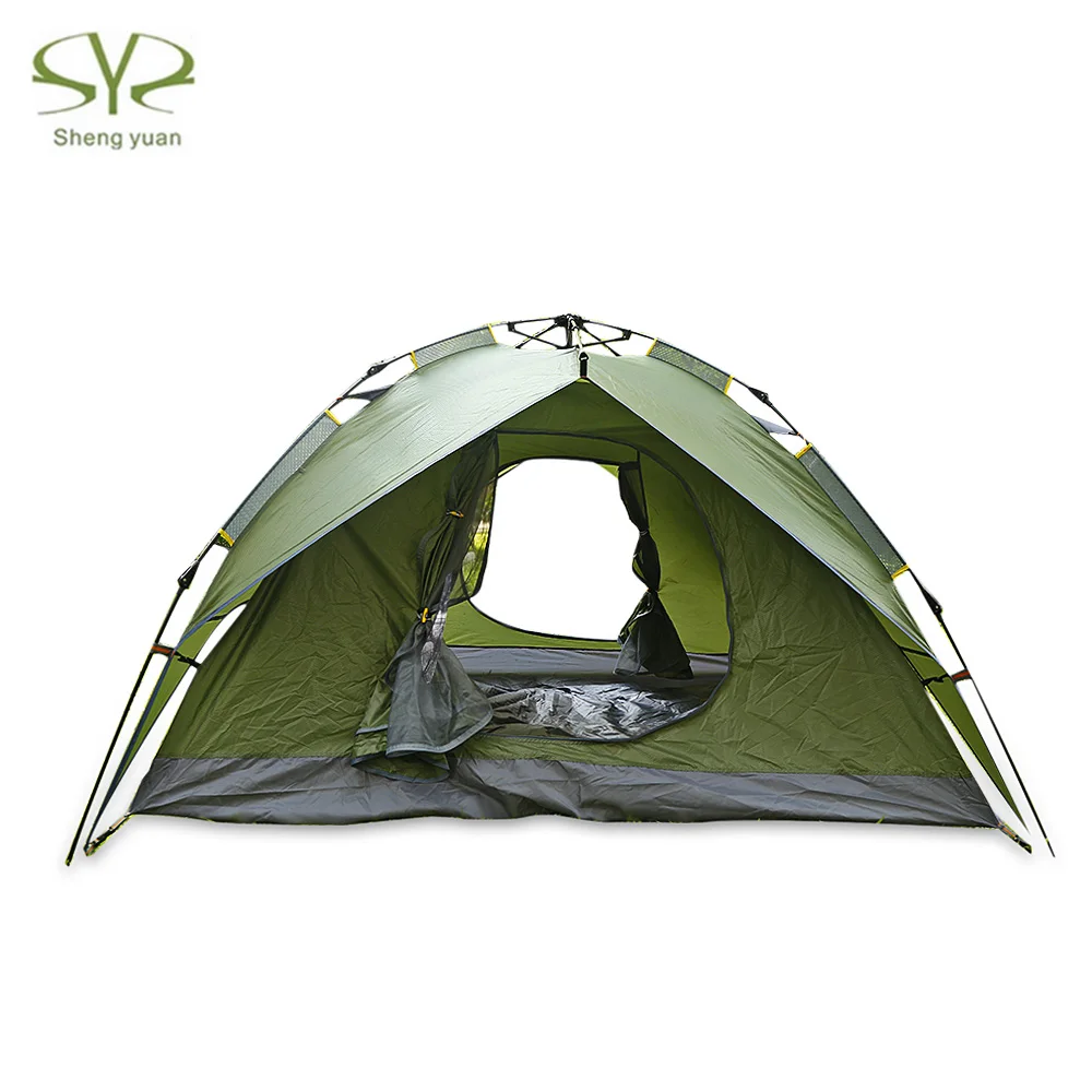 Shengyuan Water Resistant Automatic Pop Up 3 - 4 Person Sunscreen Camping Tent палатки кемпинговые горные shengyuan
