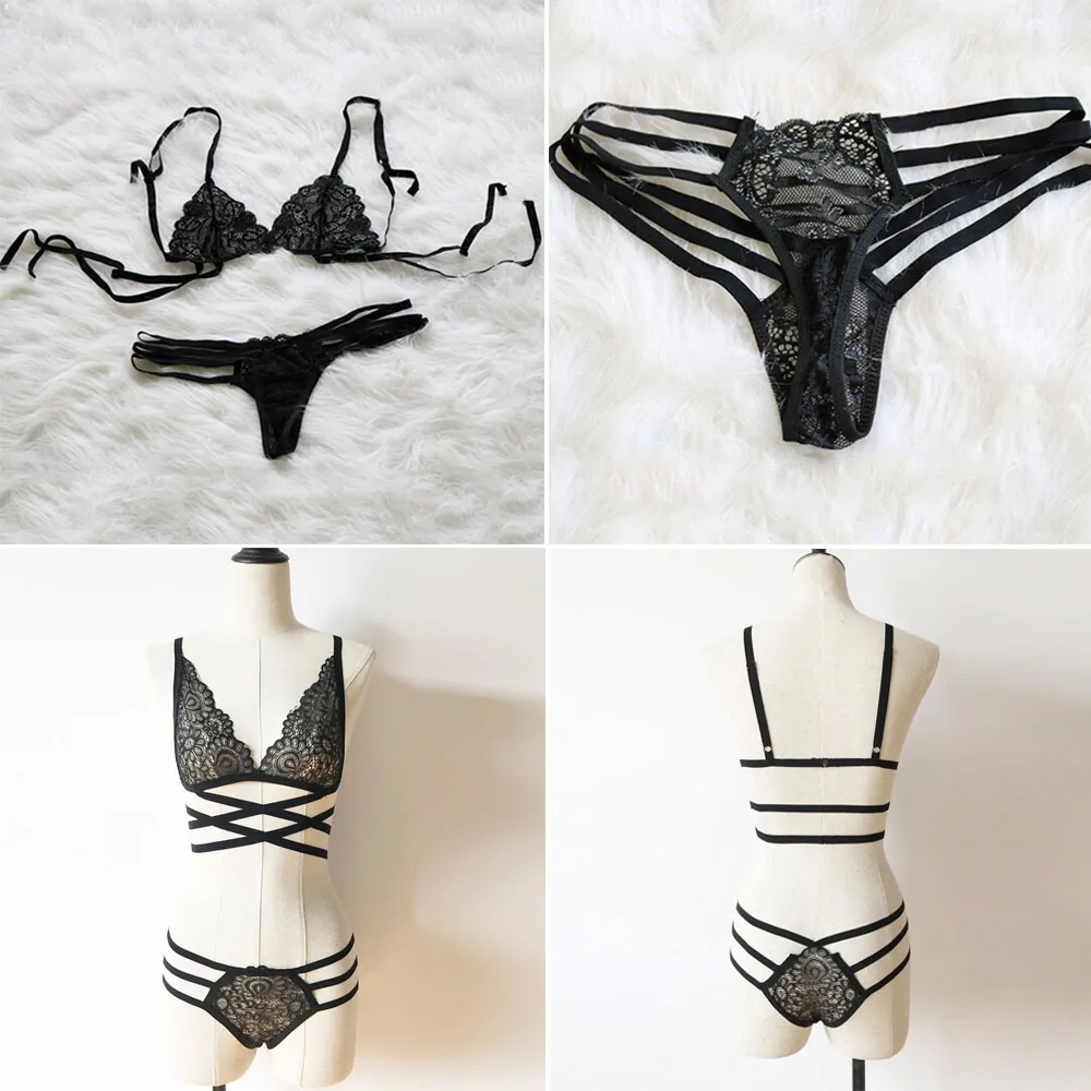 Женское сексуальное нижнее белье Babydoll с Т образным вырезом и кружевным