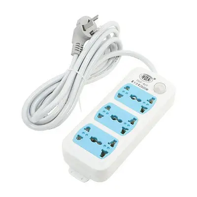 

AU 3 Pin Plug Input 3Way 2500W Universal Extension Socket Power Strip 16A/250VAC