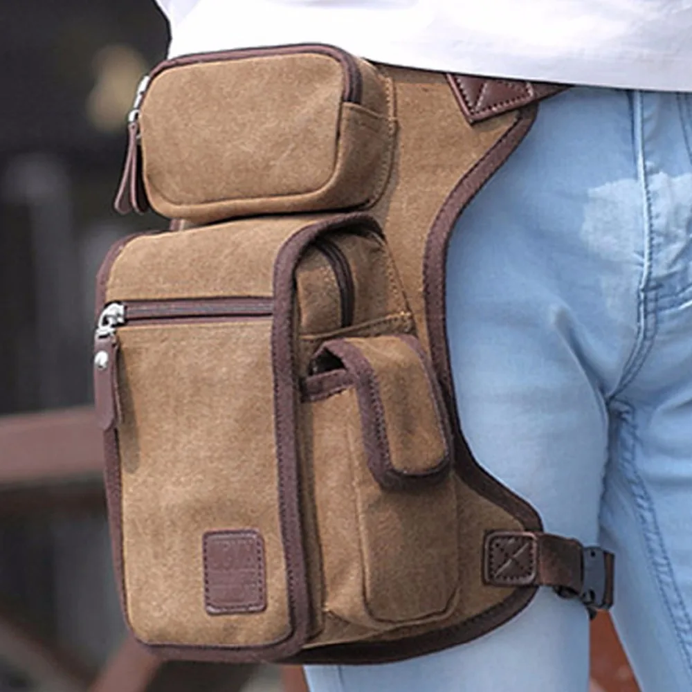 canvas drop leg bag