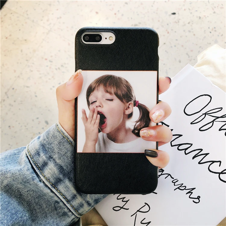 Милый Шелковый чехол для телефона с принтом милой девушки iphone X XR XSMAX 6S 6 7 8 Plus