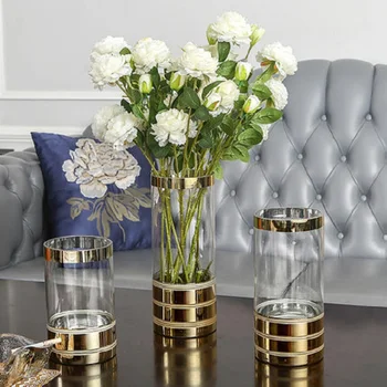 

nordic decoration home American Transparent Glass Vase Arrangement Creative Living Room, Dining Table and TV Cabinet Hydroponics