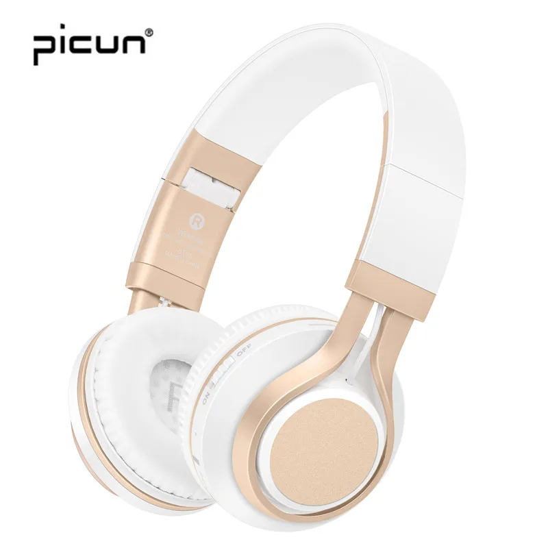 Picun BT 08 Беспроводной наушники с микрофоном бас TF MP3 FM радио игровая гарнитура