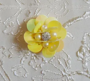 04 Sewing supplies Handmade sequins flower patches DIY shoes caps hair accessories garment accessories 3CM