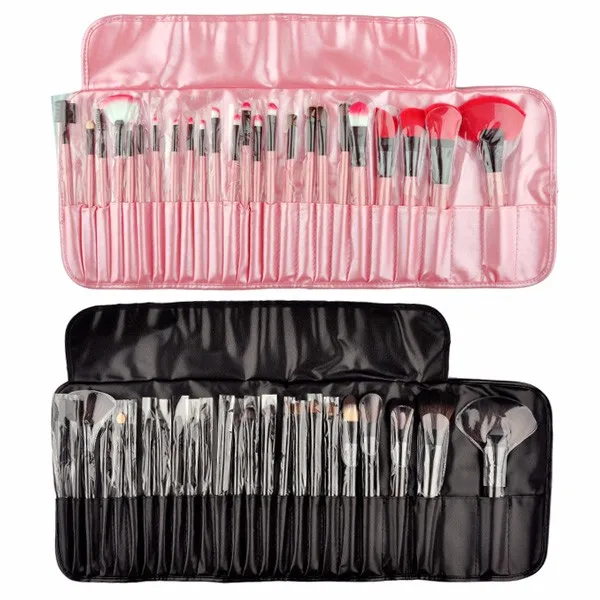 Кисти для макияжа Профессиональная мягкая косметики Make Up Brush Set черный основания кисти помада Красота Maquillaje 24 шт./компл