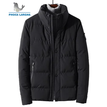 

New 2019 Men's Winter Parkas Thick Warm Solid Color Jacket Epaulet Coats Hooded Men Casual Overcoat Outerwear Male Plus Size 4XL