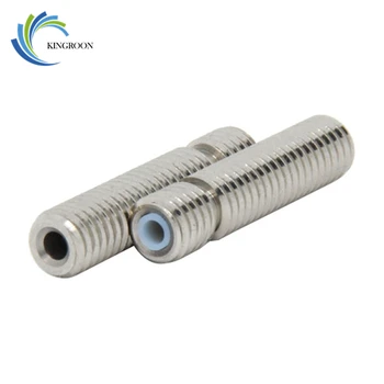 

KINGROON 3D Printer Throat M6*26 Throat With Tube For 1.75mm 3.0mm Filament M6 Stainless Steel Remote PTFE Tube Throat