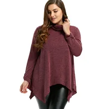 Autumn Women Casual Loose Bow Solid Color Large Size Full Sleeve Irregular Sweaters Autumn Women Casual Loose Bow Solid Color Large Size Full Sleeve Irregular Sweaters
