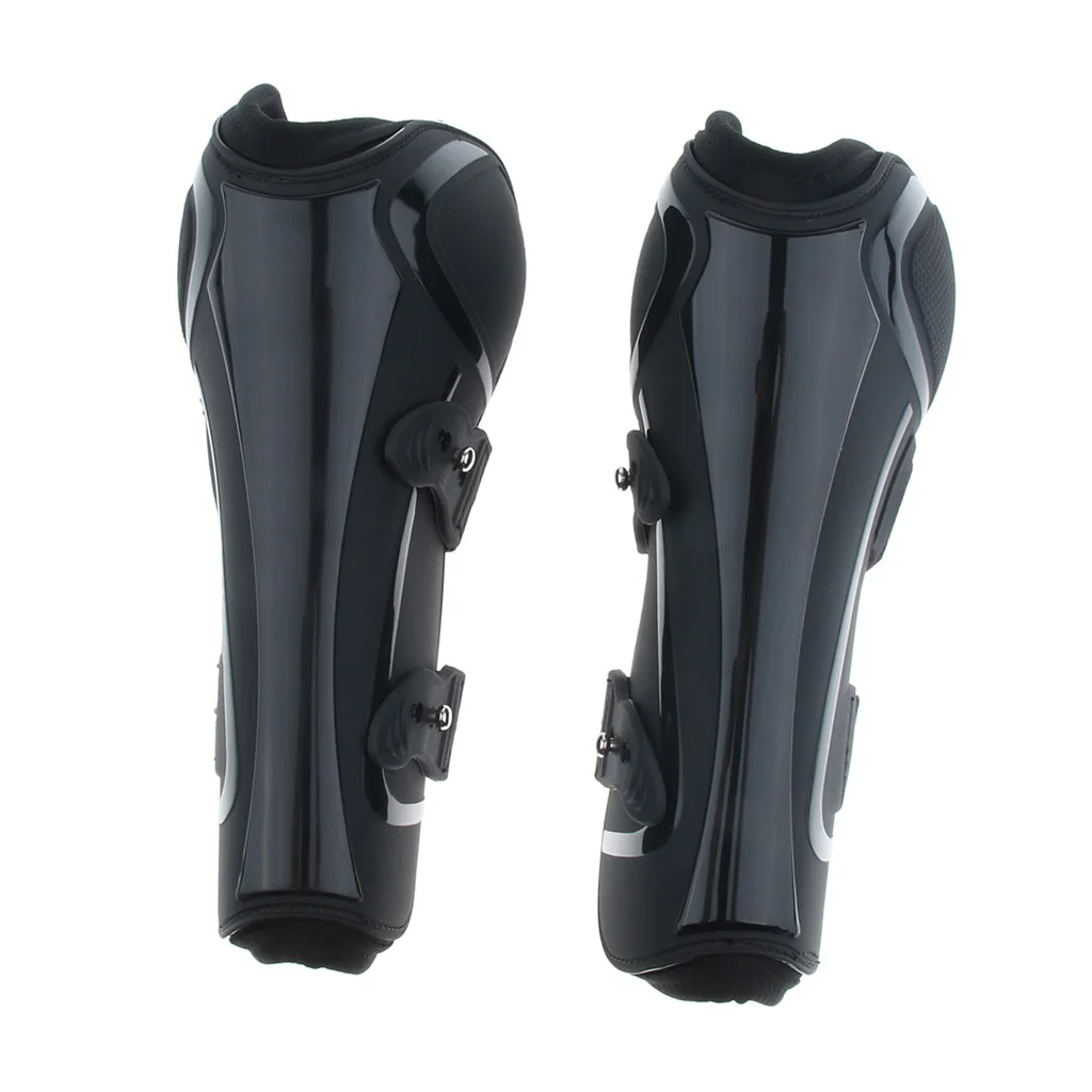 Pair Horse Leg Boots Front Hind Leg Tendon Protective Gear Equestrian Equine