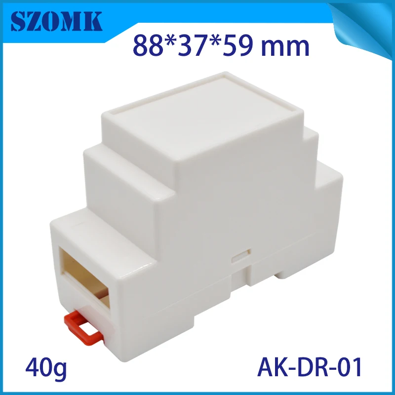 szomk electronics plastic enclosure for pcb junction box din rail enclosure control box szomk outlet boxes instrument enclosure box project box plastic housing (8)
