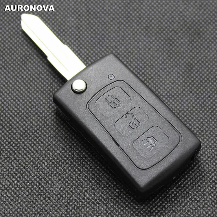 

AURONOVA New Replace Folding Key Shell for Great Wall Haval Hover H5 3 Buttons Remote Car Key Case With