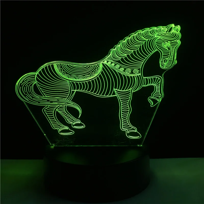 Luzes da Noite lâmpada led 7 mudança de Material : Acrylic