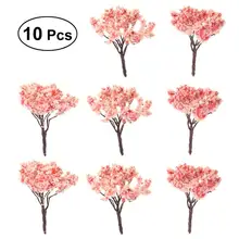 WINOMO 10 шт. 6,5 см модель вишневые деревья Park Street диорама пейзажа макет миниатюрная пейзажей