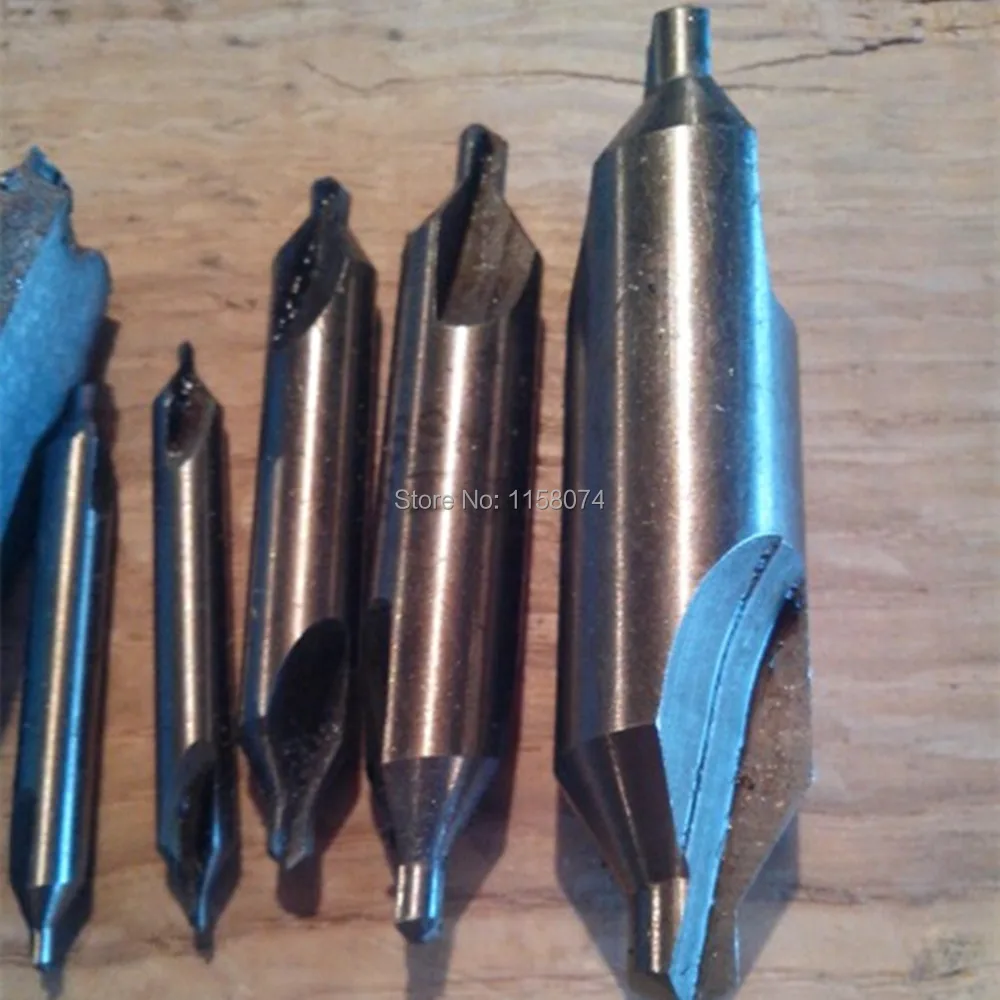 

5pc 60 Degree Bit Hss Combined Center Drills Countersinks Bit Tooling Set Lathe Mill Center Countersink Drill Bit Set Double End