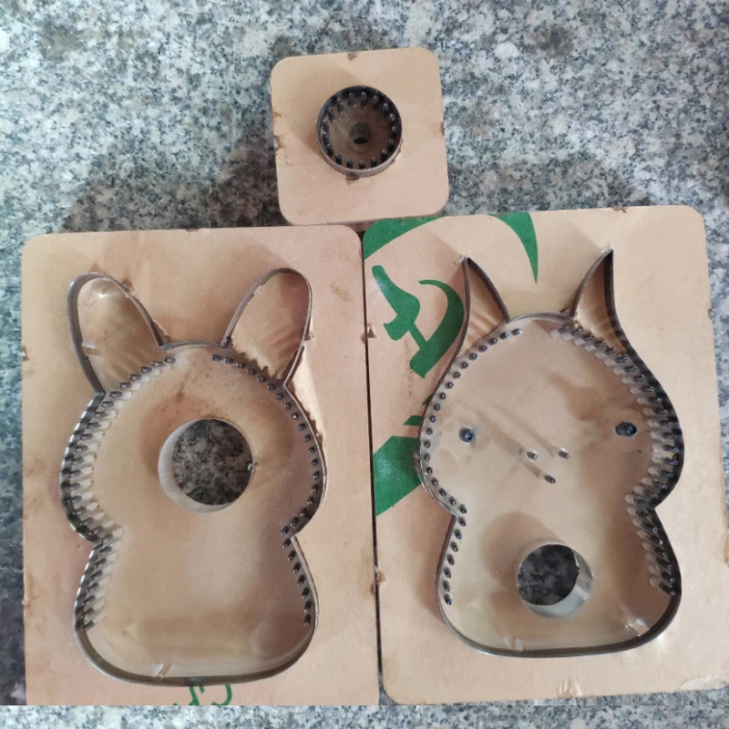 

herramientas para cuero leather craft template fabric cutter rabbit key hanging cutting dies knife mould hand punch tool