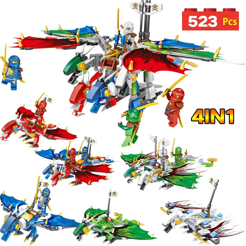 

Ninjago Series Robot mechago Dragon Building Blocks Masters of Spinjitzu Set Compatible LegoINGlys Ninjago Assemble Toy