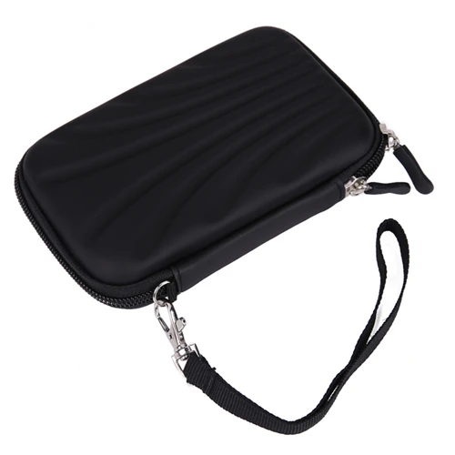 Portable 2.5inch Shell Waterproof HDD Bag SSD Protect Bag Case Box External Hard Disk Drive Bag EVA PU Carry Case - Цвет: Черный