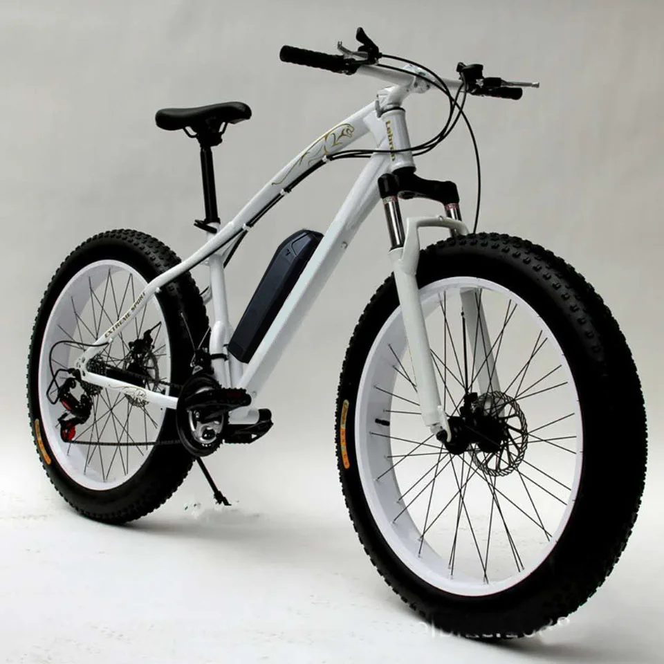 26 дюймовые толстые шины теперь велосипед 21 скоростной горный EBike дорожный