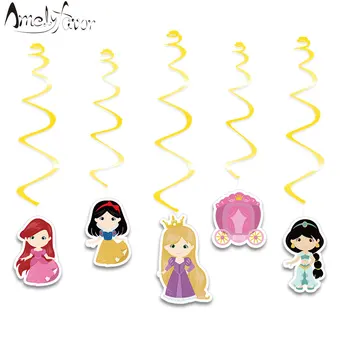 

Princess Theme Ceiling Hanging Swirl Decoration Series 3 Carriage DIY Decor Party Decorations Supplies Event Party Supplies