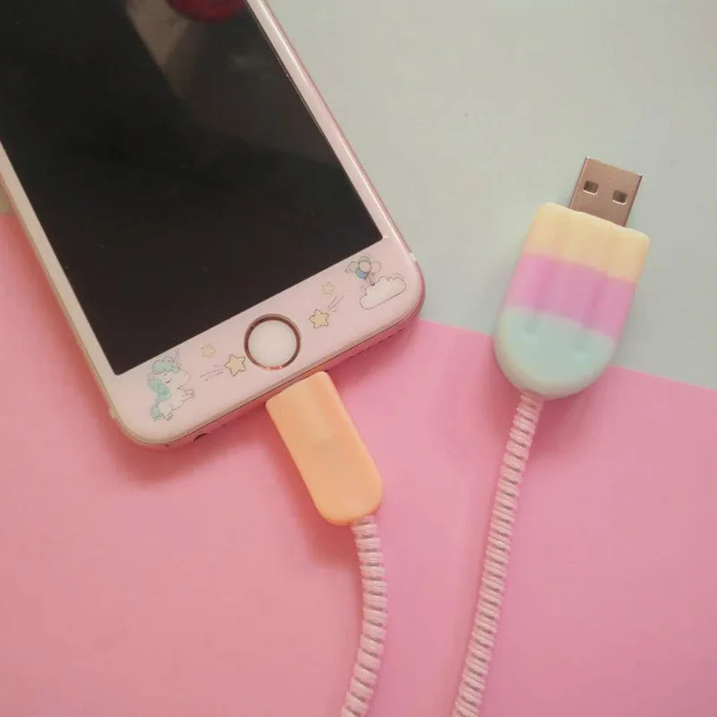 

New Cable Protector Data Line Cord Protector Protective Case Cable Winder Cover For iPhone Samsung USB Charging Cable