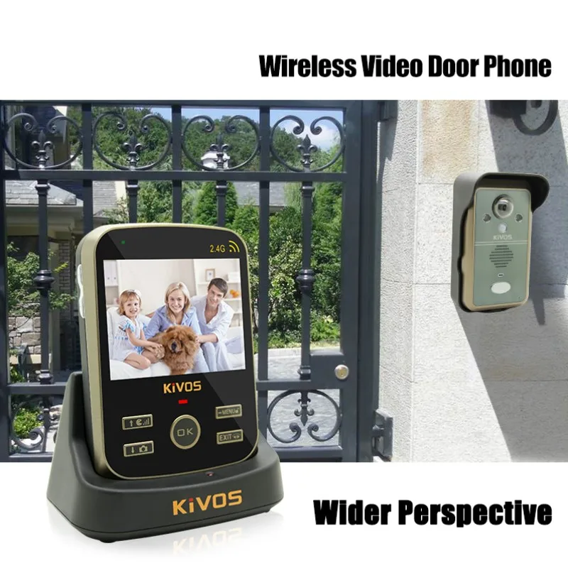 Беспроводной видеодомофон KDB302A 2v3 умный дверной звонок с 2 камерами 3 монитора|phone
