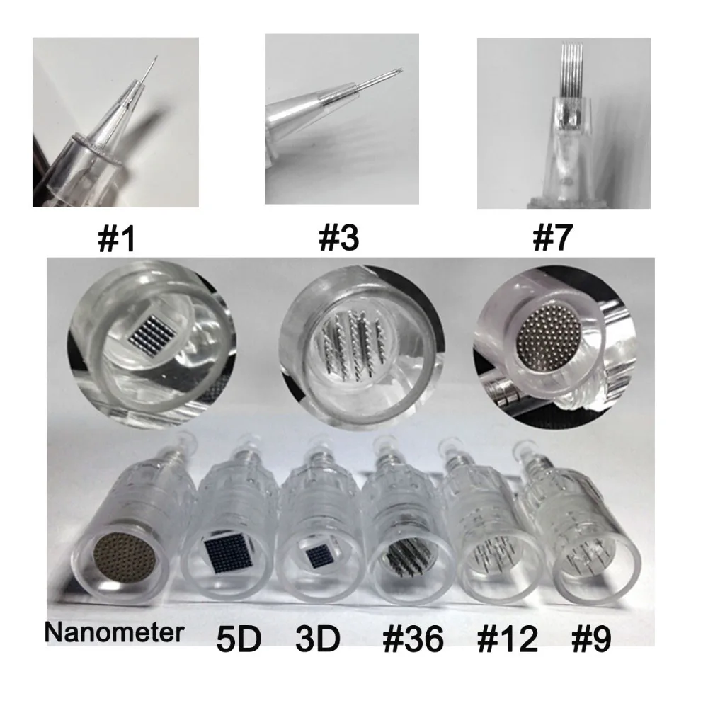 10 шт. Электрический дермапен иглы 9 12 36 42 pin MYM картридж для авто Дерма Ручка Доктор ручка иглы винтовой наконечник