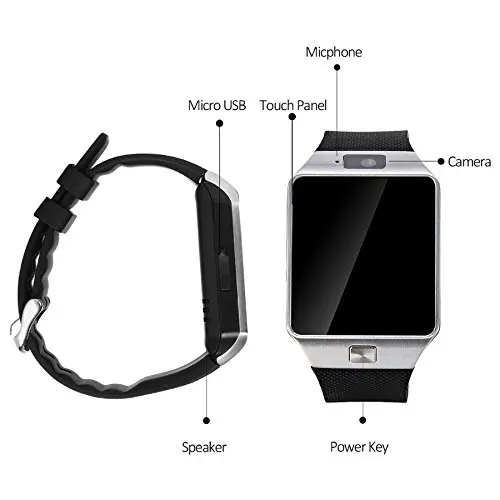 Оригинальный DZ09 Smartwatch Bluetooth Smart часы android телефон вызова SIM карты памяти для IOS Apple