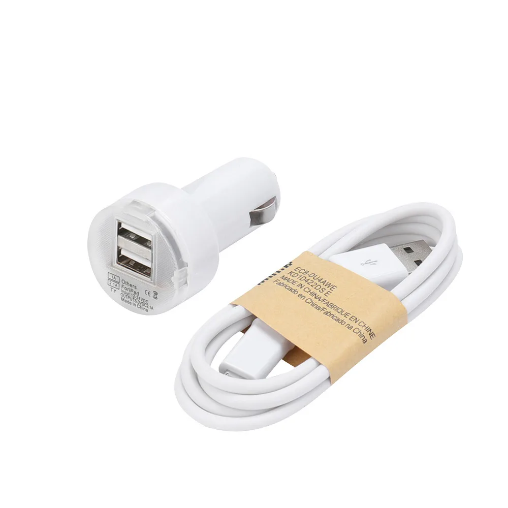 Vovotrade двойной USB переходник зарядное устройство для автомобиля с 2 разъёмами + Micro