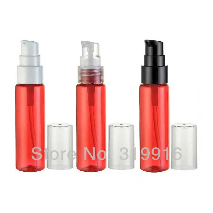 

Free shipping 30ml RED PET cosmetic packaging plastic lotion bottles 50pc/lot,PET Plastic Cosmetic Container,Cream/Lotion