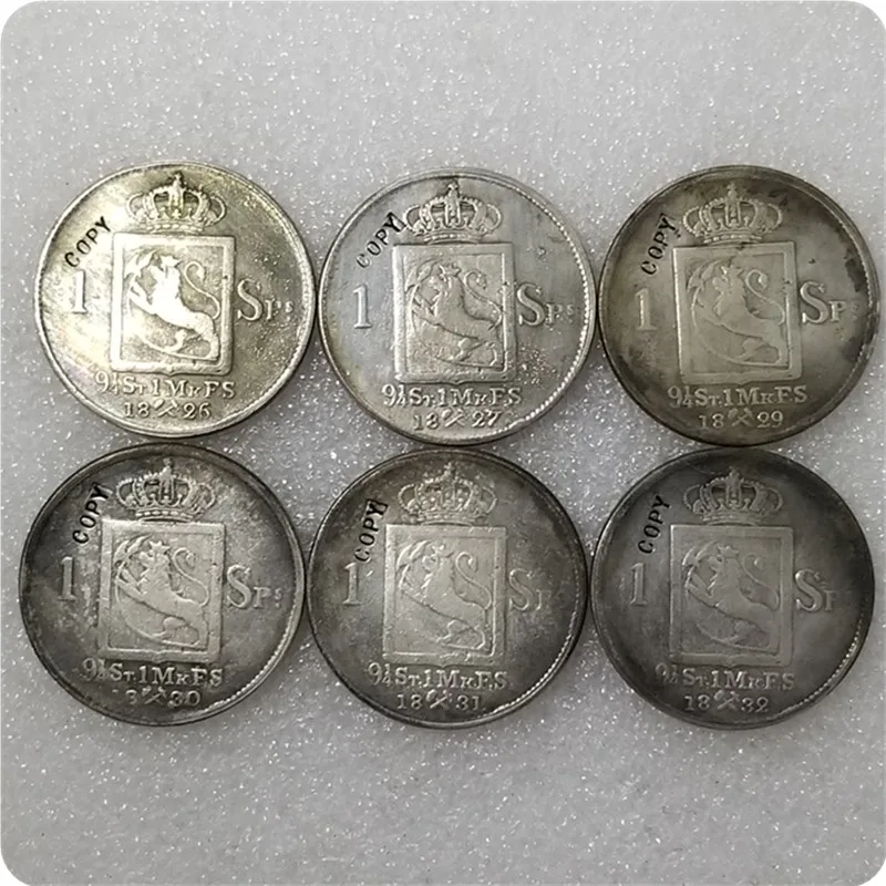 1826-1836 Norway 1 Speciedaler - Carl XIV Johan COPY COINS | Дом и сад