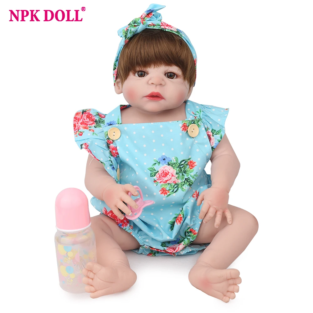 Кукла Reborn Baby 22 дюйма мягкая силиконовая 55 см подарок на день рождения для детей