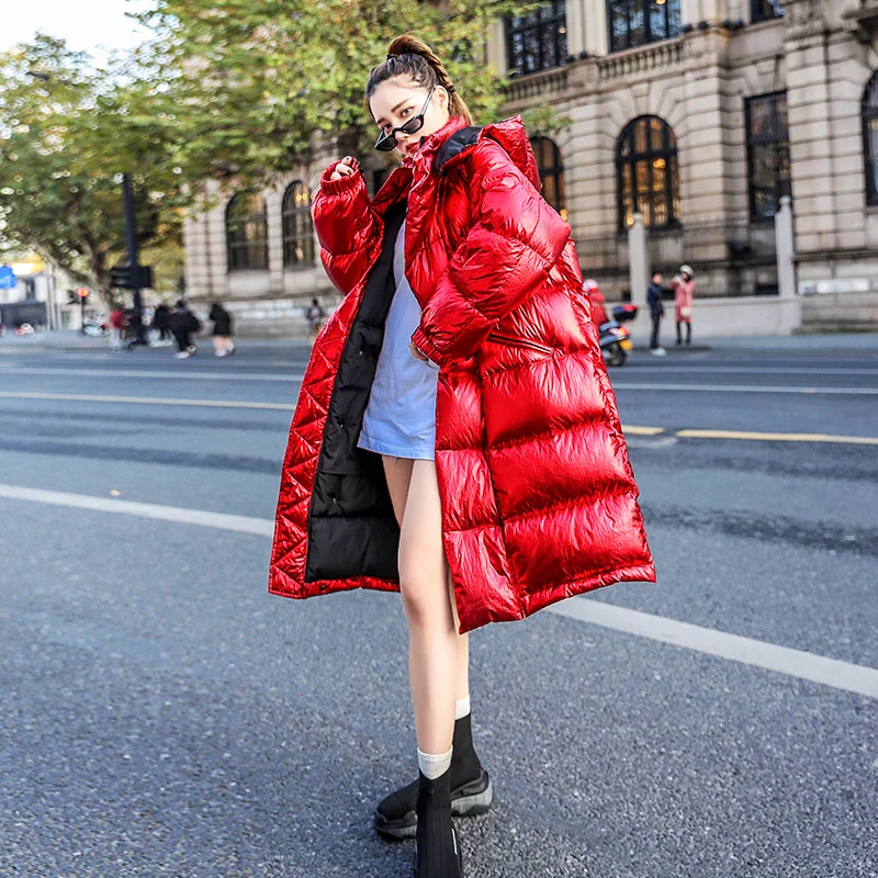 

2019 Autumn Winter Hooded Parka Women Long Coat Female Hooded Thick Warm Jackets Winter Jacket Women Coats PP124