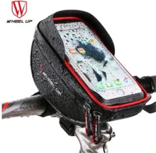 WHEEL UP Waterproof 6.0 inch Cycling Pouch Cellphone Bag MTB Road Bike Bicycle Front Bag Cycling Top Tube Frame Handlebar Bag