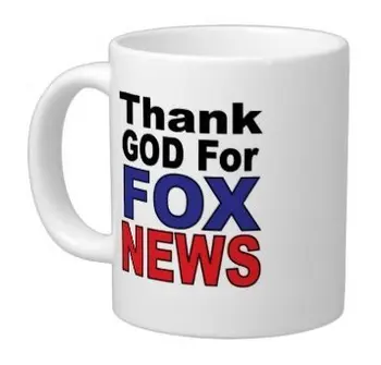 

Thank god for fox news' White Ceramic Material Magical Coffee Mug - 11oz