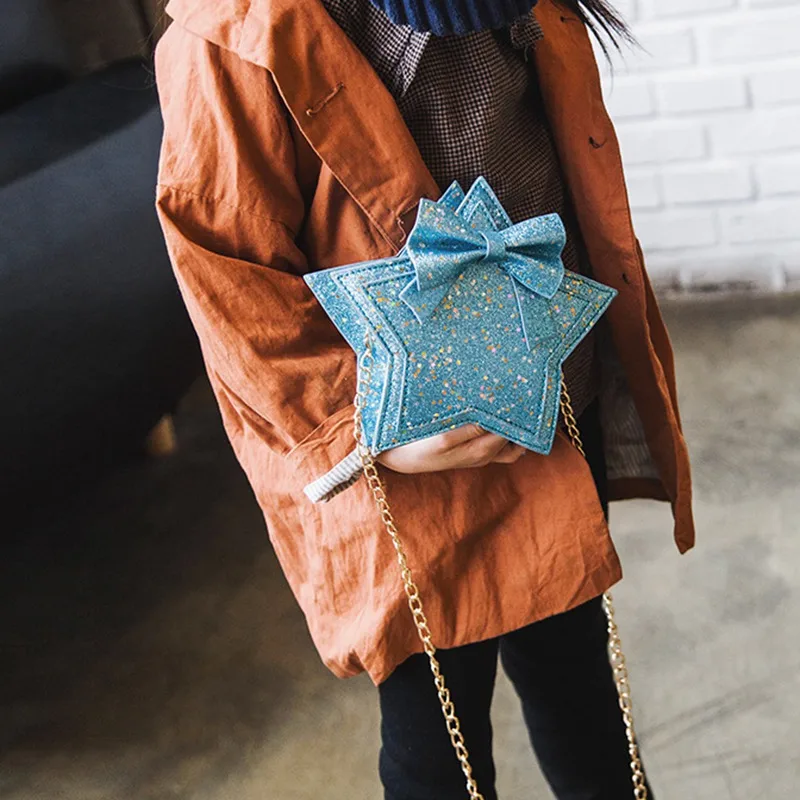 Kids Girls Star Women Sweet Messenger Bag Glitter Sequins Crossbody Shoulder Bag Small Envelopes Bags Party Clutch Handbags (11)