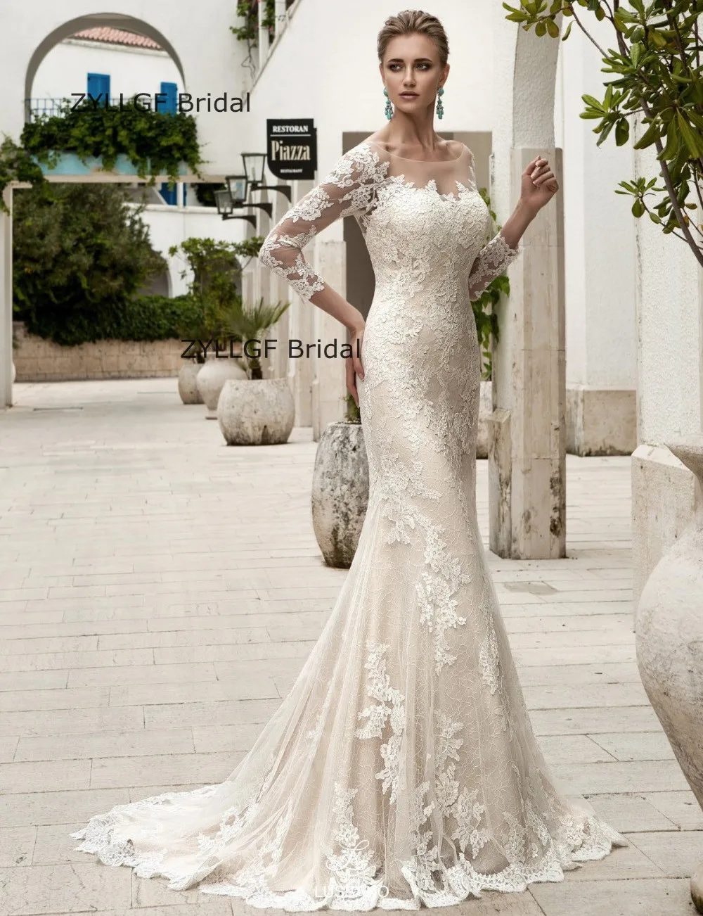 Low Back Corset Wedding Dresses