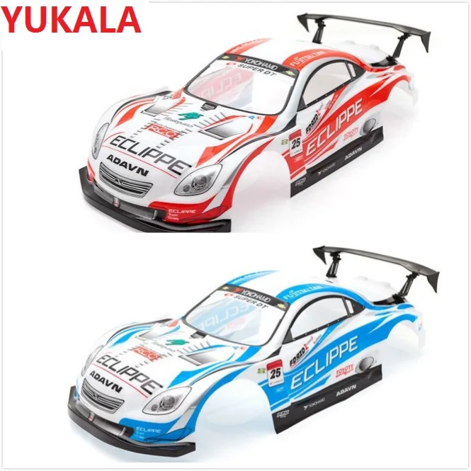 YUKALA 1/10 RC автомобиль ПВХ Окрашенный корпус синий/красный для автомобиля 190 мм с
