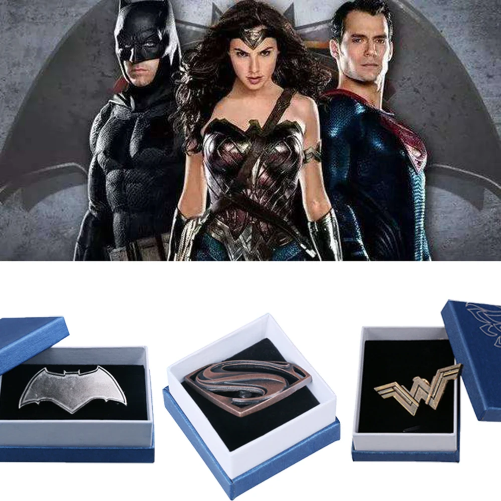 Лига Справедливости DC логотип супергероя фильма Бэтмен значок Супермена булавка