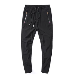 Thin Casual Pants Men Homme Summer Autumn 2019 New Elastic Quick Dry Trousers Male Gray Black Pantalones Hombre Size 28-36 Thin Casual Pants Men Homme Summer Autumn 2019 New Elastic Quick Dry Trousers Male Gray Black Pantalones Hombre Size 28-36