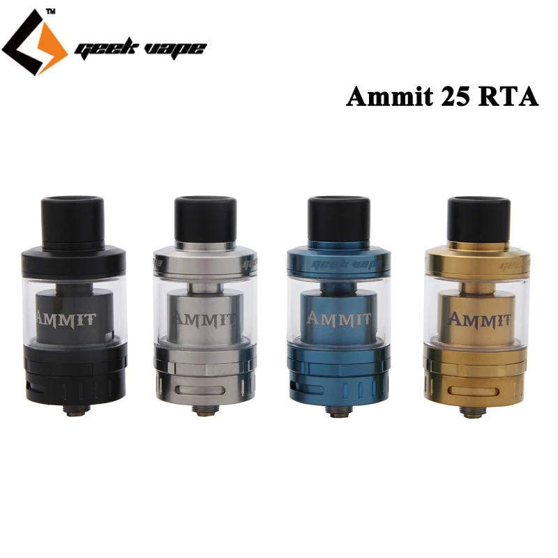 

Original Geekvape Ammit 25 RTA Tank 2ML Extend to 5ML Electronic Cigarette Rebuildable Atomizer 3D airflow system 810 Top Cap