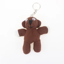 11cm Funny Bear Stuffed Plush Teddy Bear Keychain Stuffed Animals Teddy Bear Dolls Small Pendant Cute
