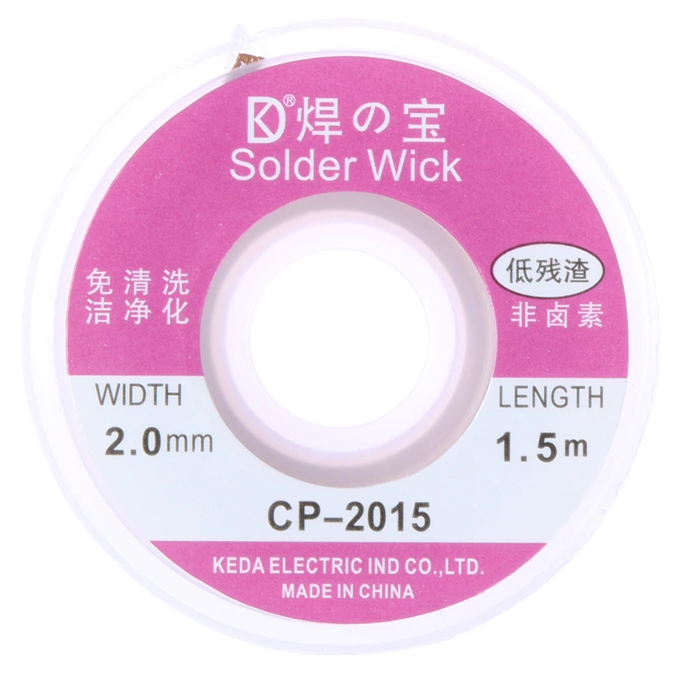 GOOT WICK 150CM 2,0MM DESOLDERING BRAID SOLDER REMOVER WICK CABLE WIRE CP-2015