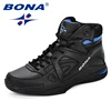 BONA Baskets Homme Men Basketball Shoes Cow Split Men Shoes Outdoor Flat High Top Sport Shoes Men Trainers Zapatillas Comfy ► Photo 2/6