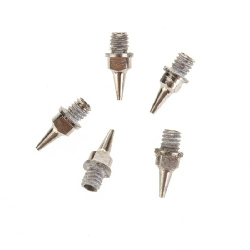 

100% New Nozzle Replacement Stainless Steel 0.2 mm for Airbrush Gun 5 Pieces